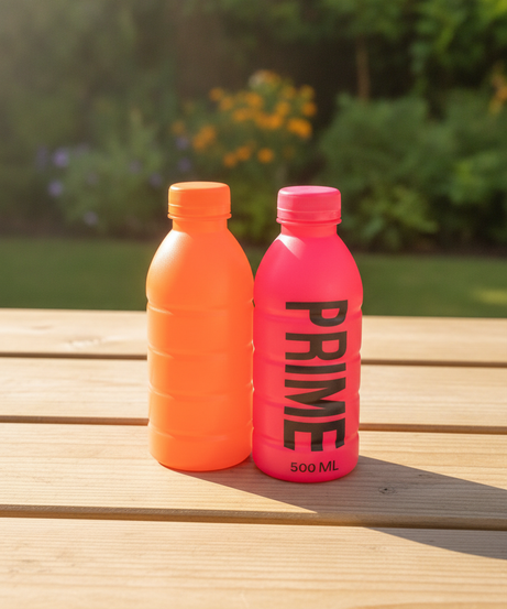 Prime Hydration Bottle squishy Toy Set (Pink & Orange)