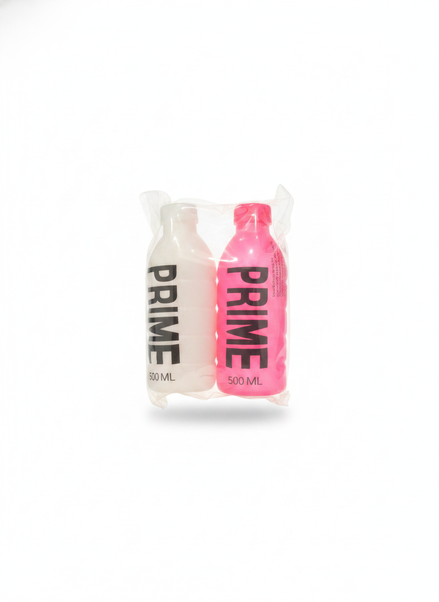 Prime Bottle Squishy Toys (2-Pack) ( White & Pink )