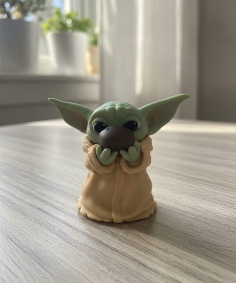 Star Wars The Child (Grogu) Mini Figure with Soup Bowl