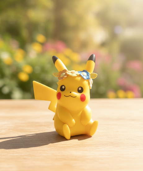Pikachu with Flower Crown Figurine