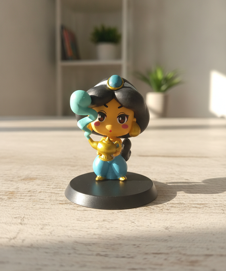 Disney Princess Jasmine Chibi Figure with Magic Lamp