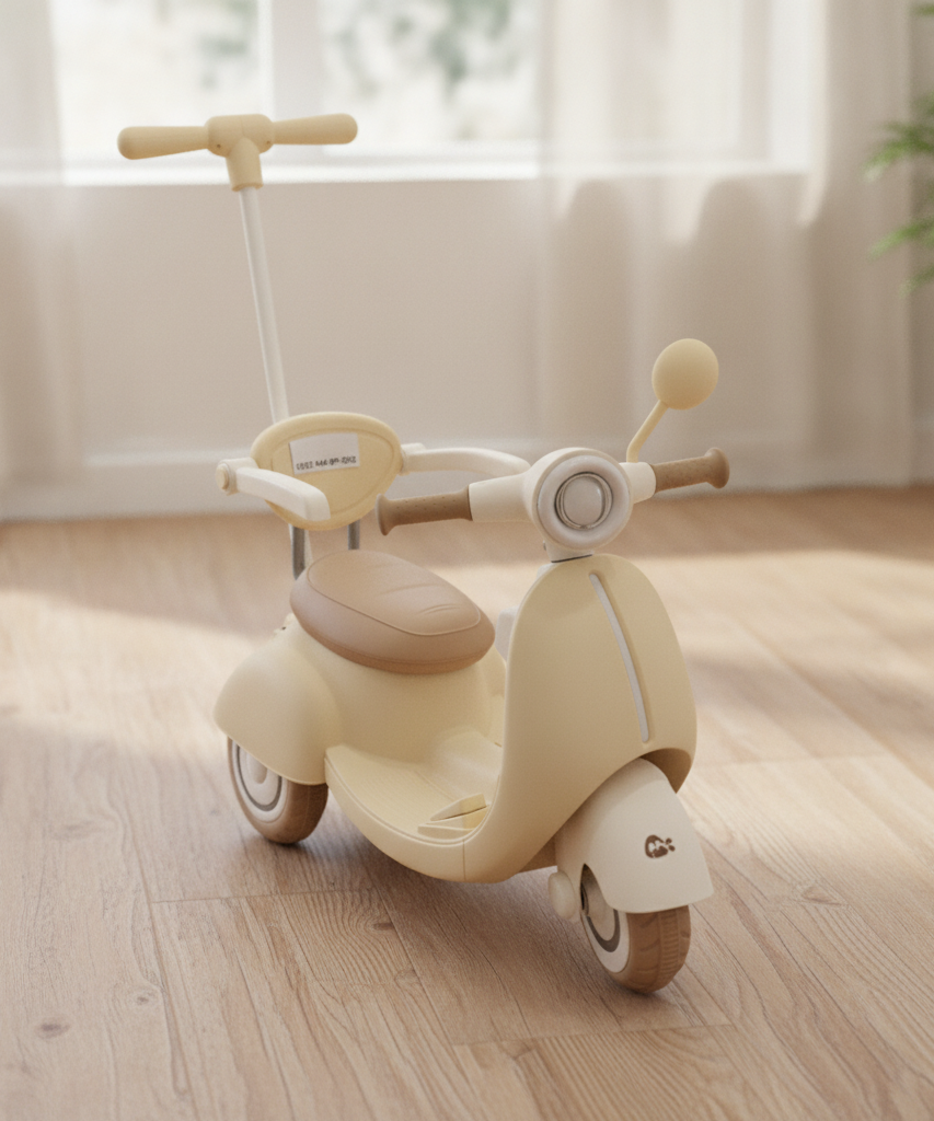 Kids Retro Push Ride-On Scooter