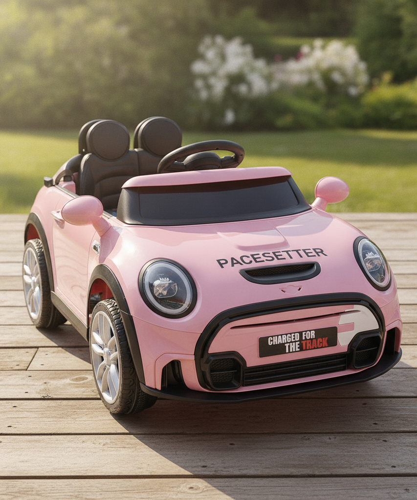 PACESETTER Pink Ride-On Car - Charged for the Track