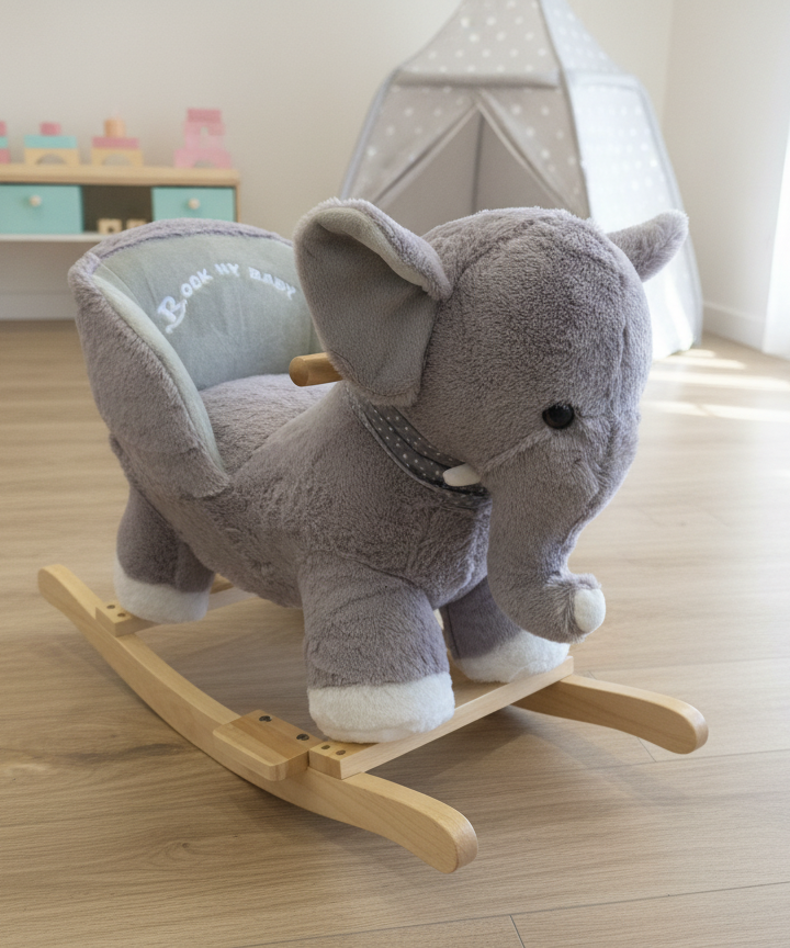 Rock My Baby Elephant Rocker