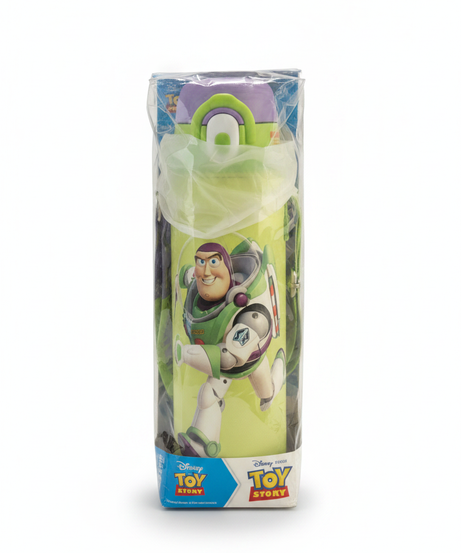 Disney Pixar Toy Story Buzz Lightyear Water Bottle with Strap