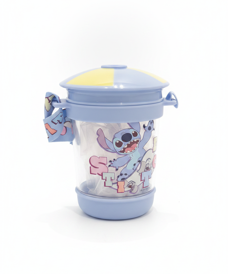 Disney Stitch Character Tumbler with Lid and Strap
