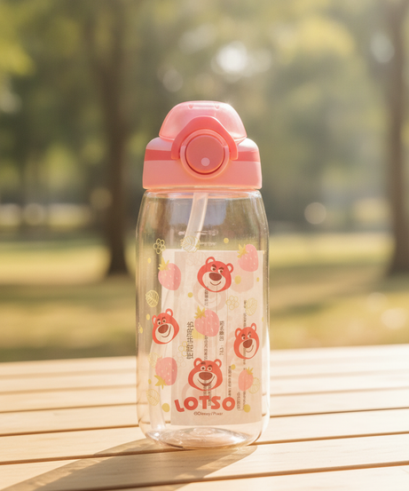 Disney/Pixar Lotso Strawberry Straw Water Bottle