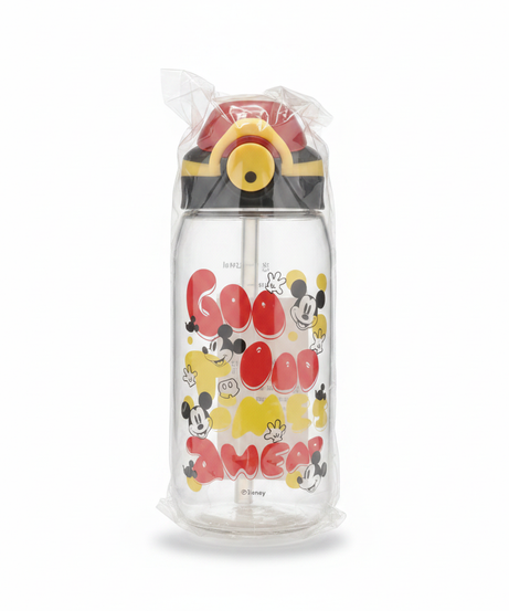 Disney Mickey Mouse "Goo Goo Ahead" Water Bottle with Straw