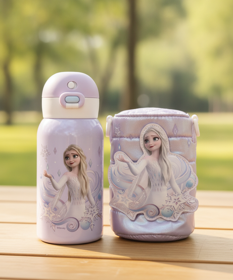 Disney Frozen Elsa Water Bottle & Carrier Gift Set