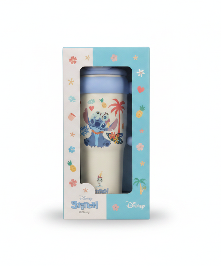 Disney Stitch Insulated Straw Bottle