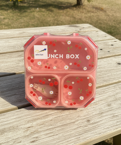 Selection Cherry & Daisy Glitter Lunch Box
