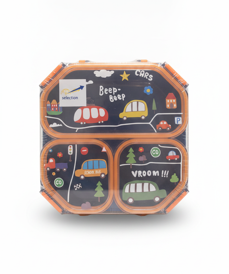 Selection Kids' Beep-Beep Vroom!!! Cars Divided Container