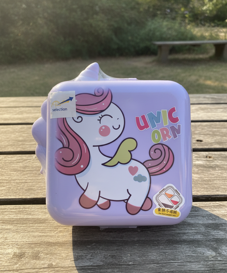 Unicorn Themed Kids Lunch Box