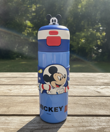 Mickey Mouse Astronaut Pop-Up Water Bottle