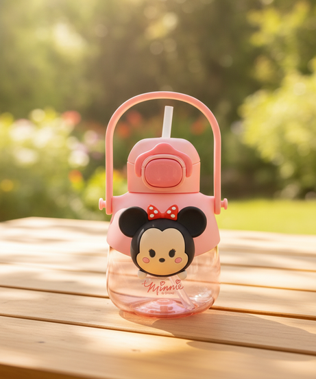 Disney Minnie Mouse Kids' Water Bottle with Straw