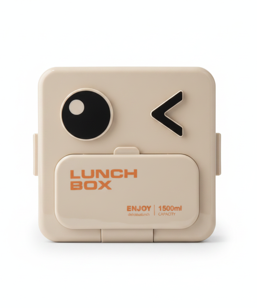 Enjoy Delicious Lunch Box with Winking Face