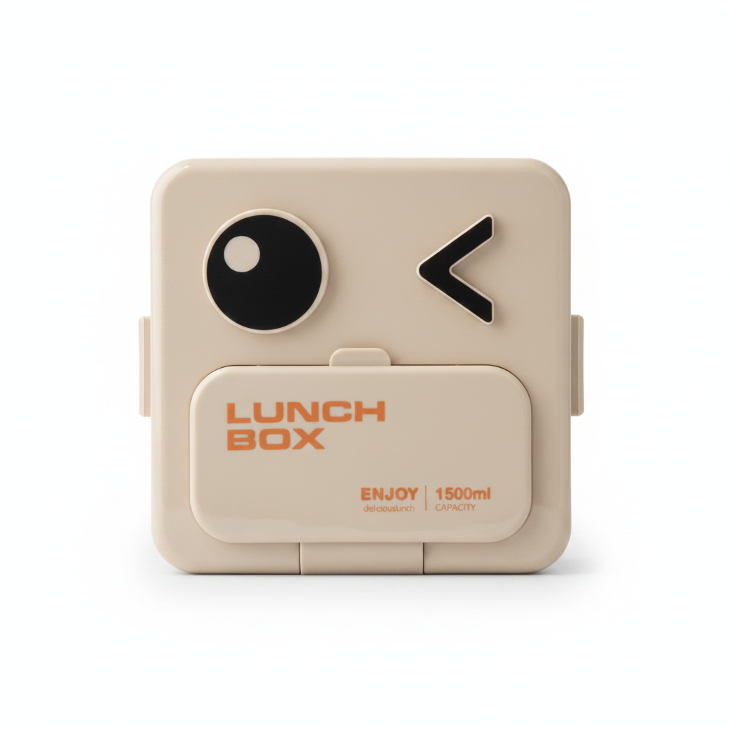 Enjoy Delicious Lunch Box with Winking Face