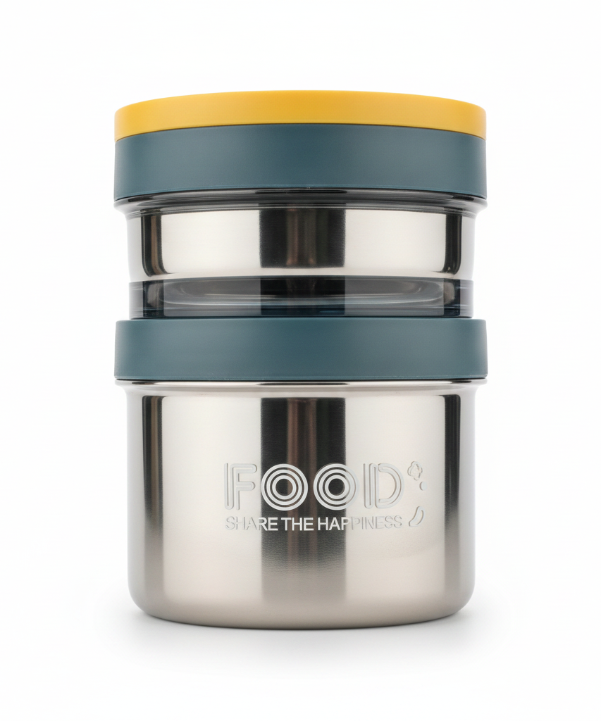 FOOD SHARE THE HAPPINESS Multi-Tier Container