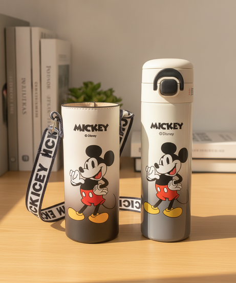 Disney Mickey Mouse Insulated Bottle & Carrier Set