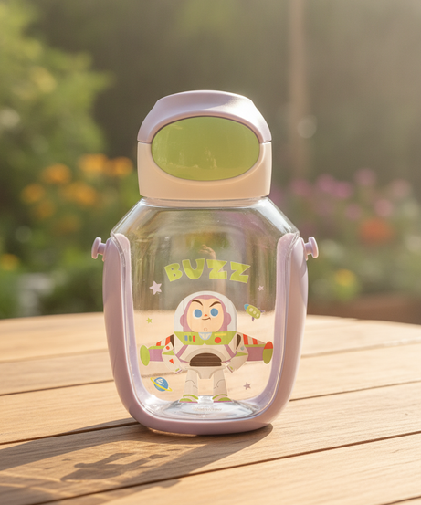 Disney Pixar Buzz Lightyear Character Water Bottle