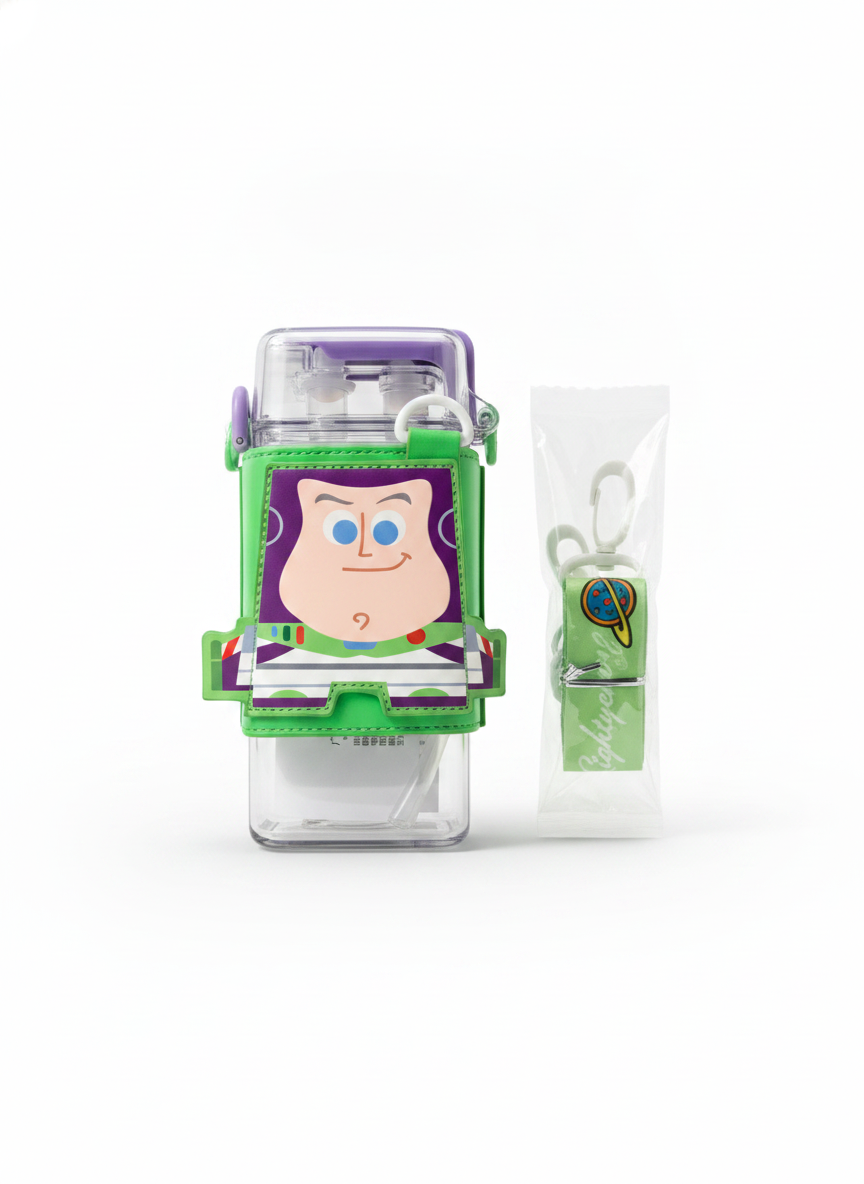 Buzz Lightyear Character Drink Bottle with Carrying Strap