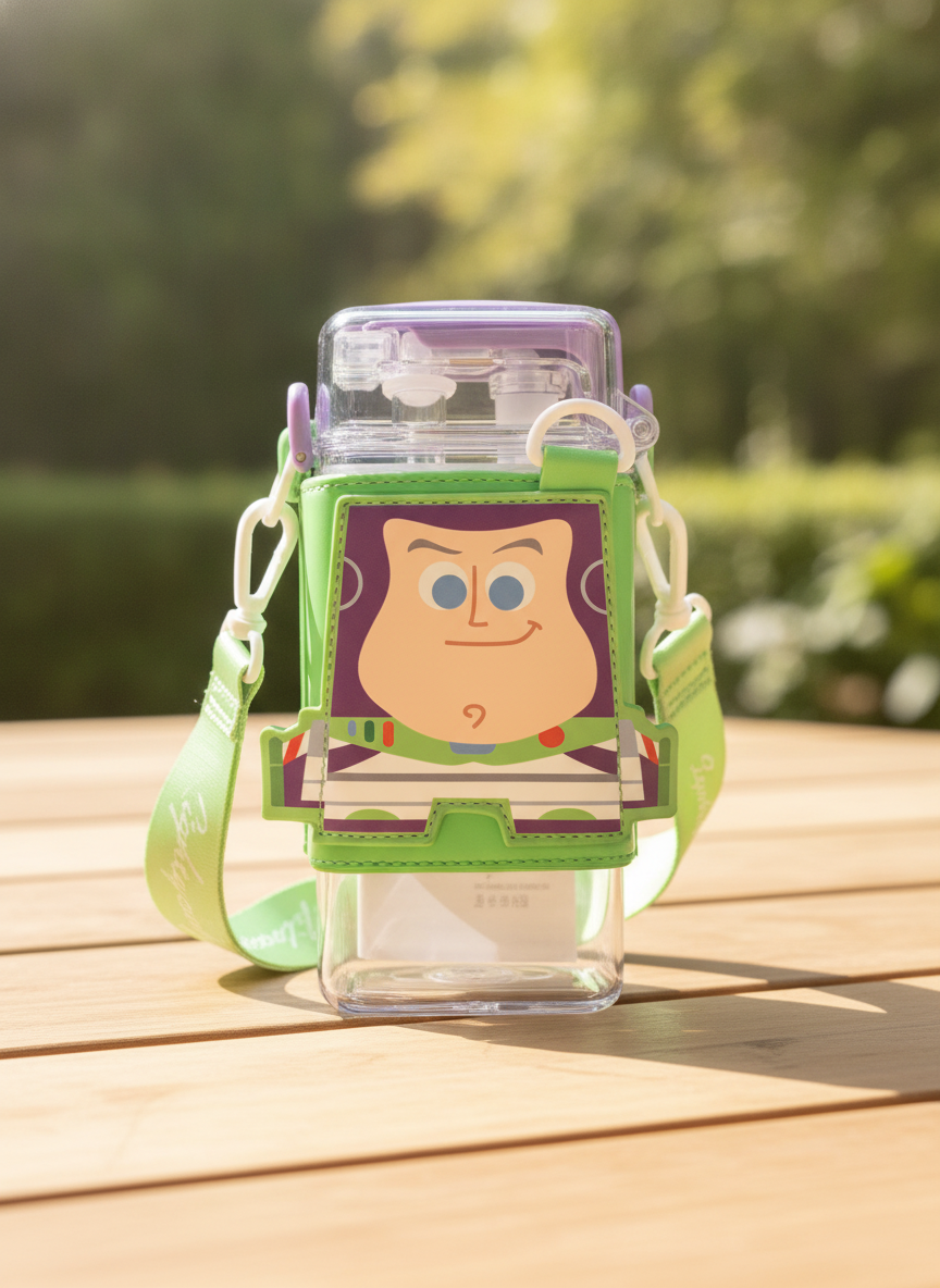 Buzz Lightyear Character Drink Bottle with Carrying Strap