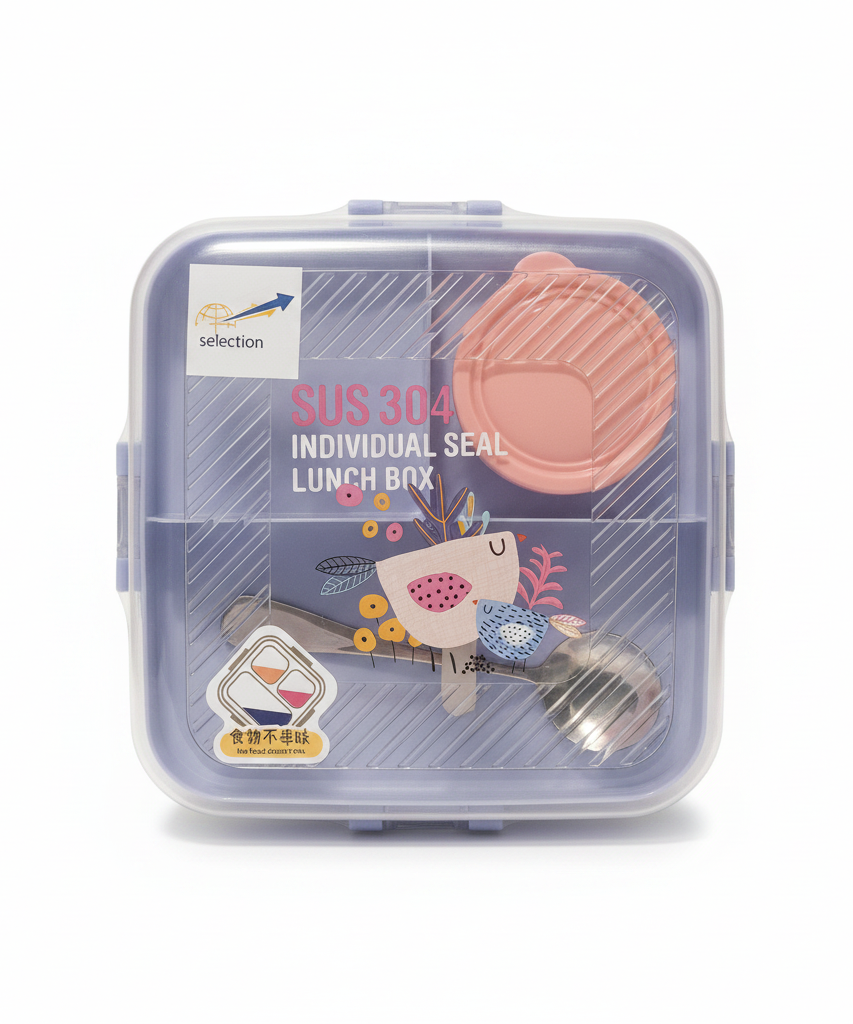 selection SUS 304 Individual Seal Lunch Box
