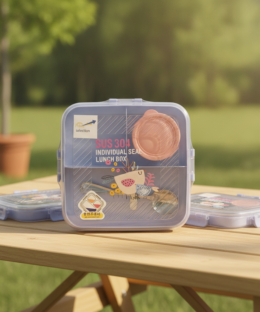 selection SUS 304 Individual Seal Lunch Box