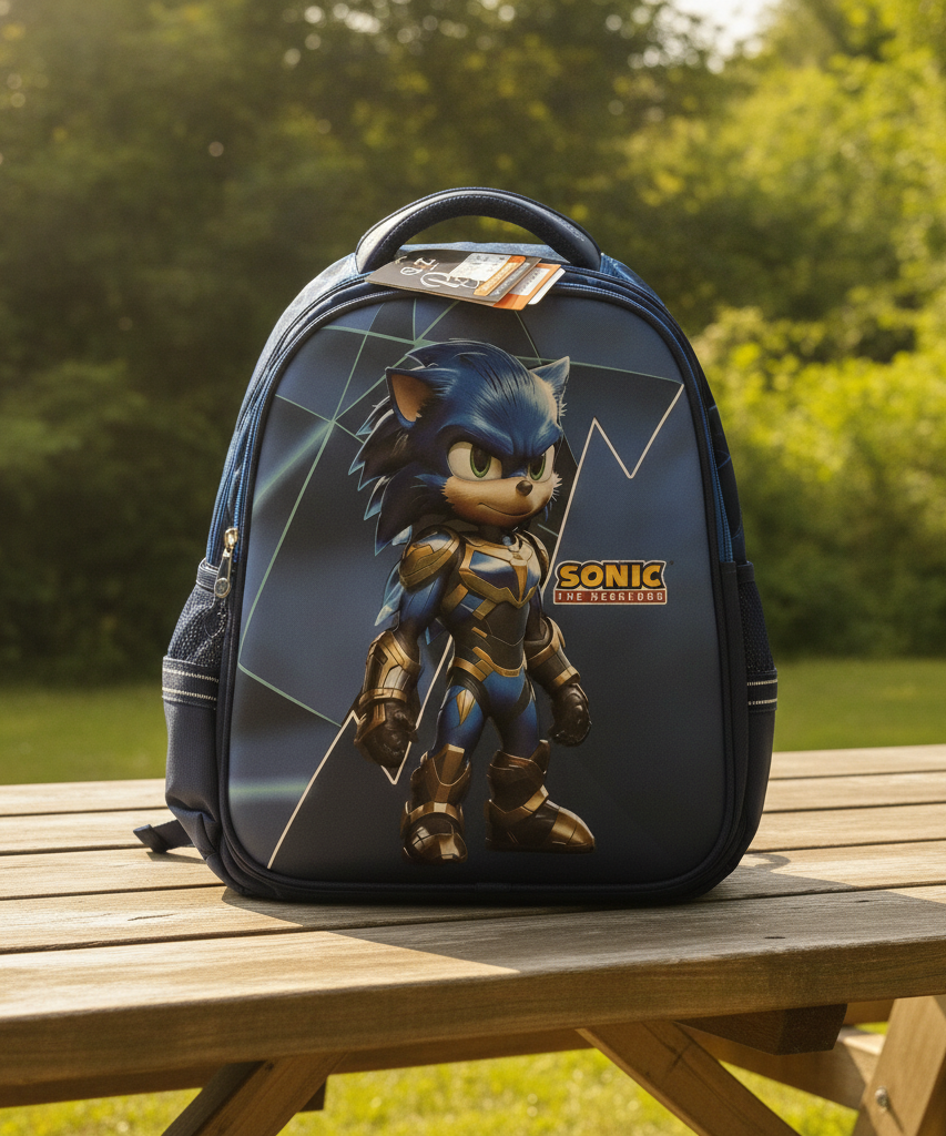 Sonic The Hedgehog Armored Backpack (Size 16)