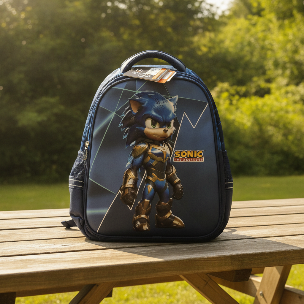 Sonic The Hedgehog Armored Backpack (Size 16)