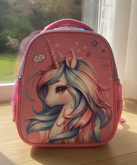 BBZ Pink Unicorn 'Dream Bigger' Backpack (Size 16)