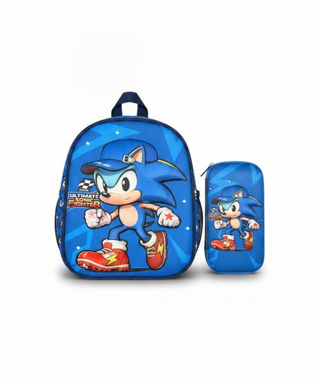 Sonic the Hedgehog Ultimate Fighter Backpack & Pencil Case Set