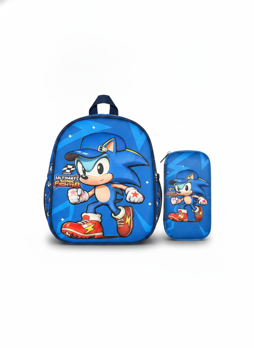 Sonic the Hedgehog Ultimate Fighter Backpack & Pencil Case Set