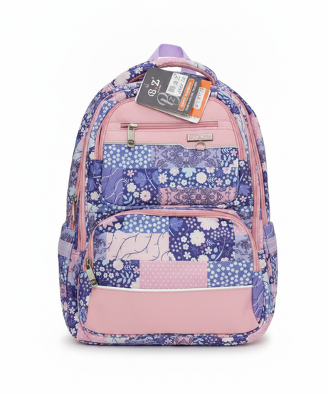 B.Z Floral Patchwork School Backpack T5272
