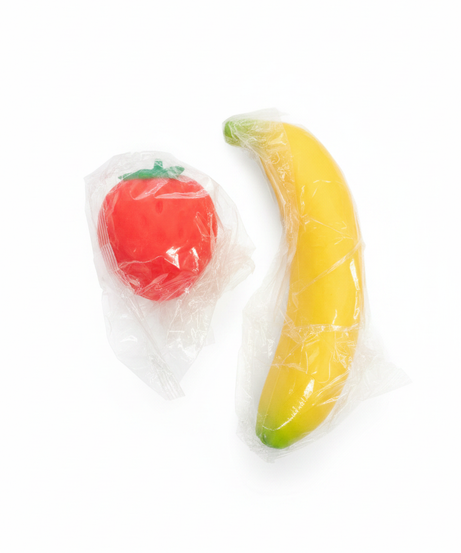 Fruit-Shaped Squishy Fidget Toys (Strawberry & Banana)