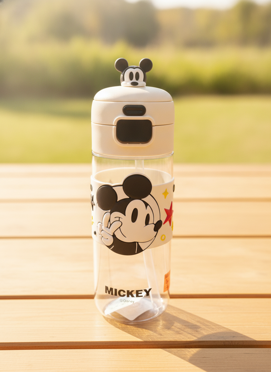 Disney Mickey Mouse Character Water Bottle