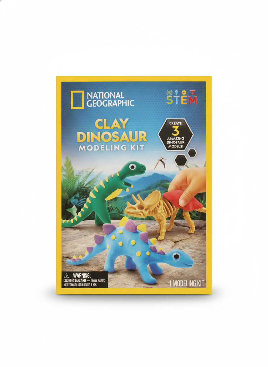 NATIONAL GEOGRAPHIC CLAY DINOSAUR MODELING KIT