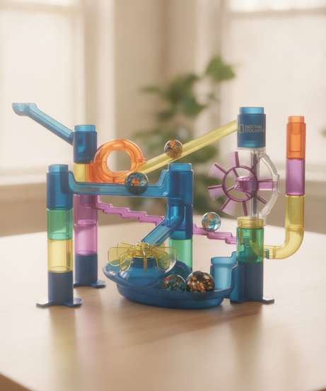 National Geographic Glow-in-the-Dark Marble Run