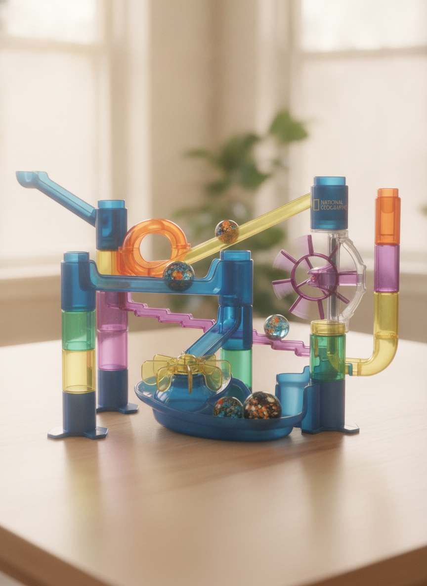 National Geographic Glow-in-the-Dark Marble Run