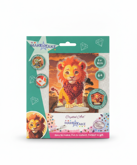 Crystal Art MAKEN TAKE Lion Craft Kit