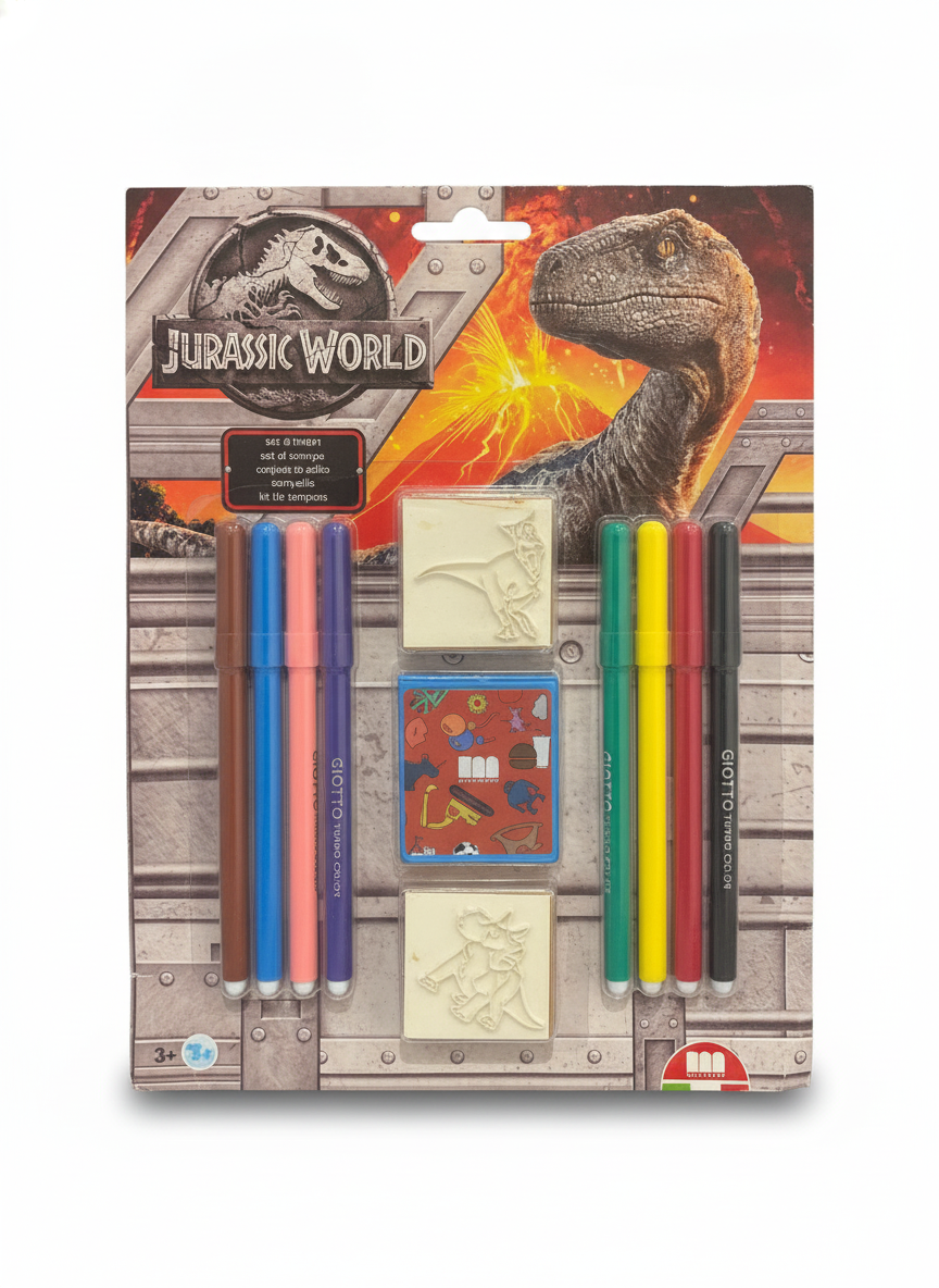 Jurassic World Stamp and Marker Set