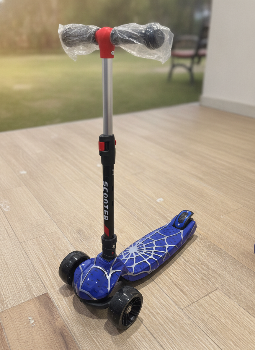 Spiderweb 3-Wheel Kids Scooter