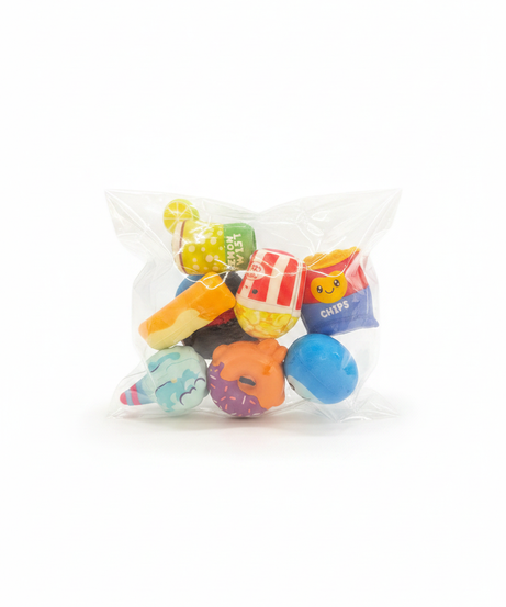 Assorted Mini Squishy Food & Character Toys Pack