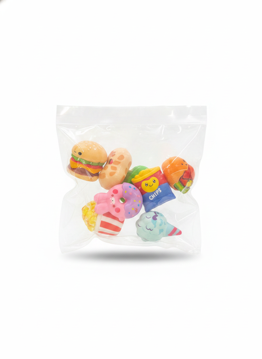 Assorted Food-Themed Squishy Toy Set