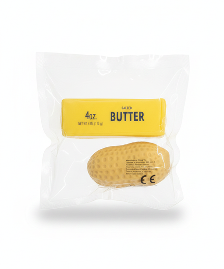 Food-Themed Butter & Peanut Squeeze Toy Set