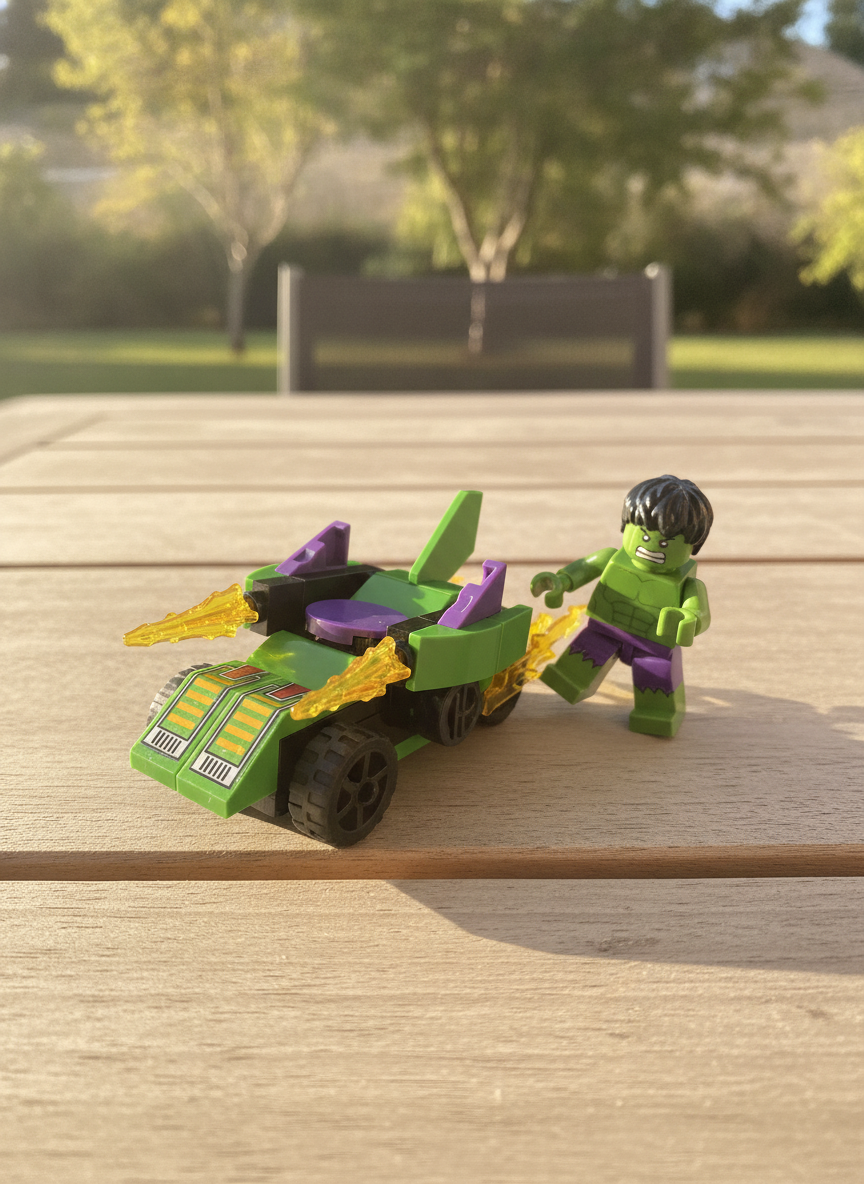 OBM Heroes Gathering Hulk Pull Back Vehicle Building Blocks (44pcs)