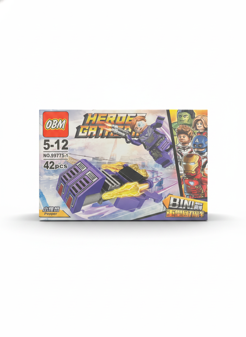 OBM Heroes Gather Pepper Heavy Duty Pullback Vehicle Building Set (No.99775-1)
