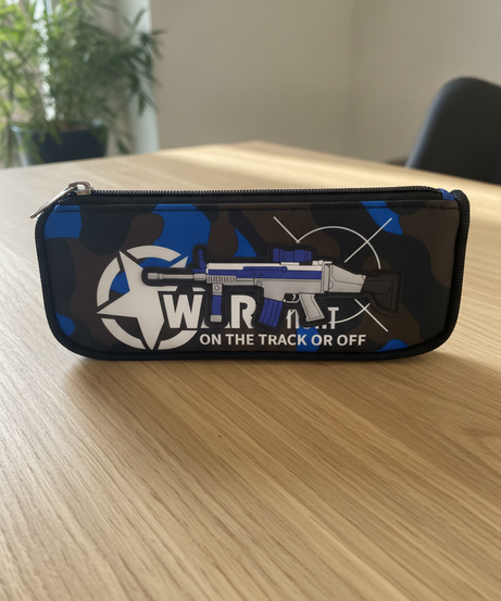 W.A.R. On the Track or Off Pencil Case