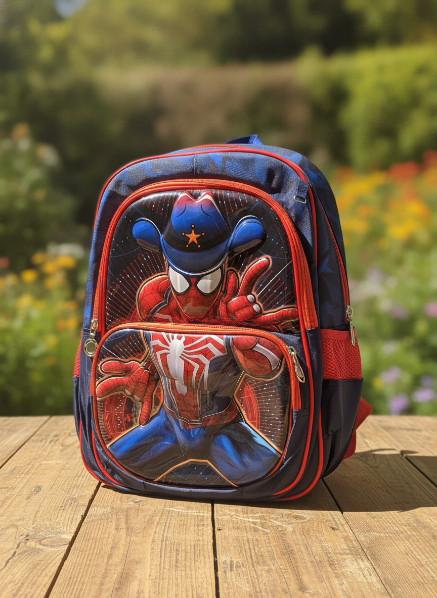 Spider-Man Western Theme Kids Backpack