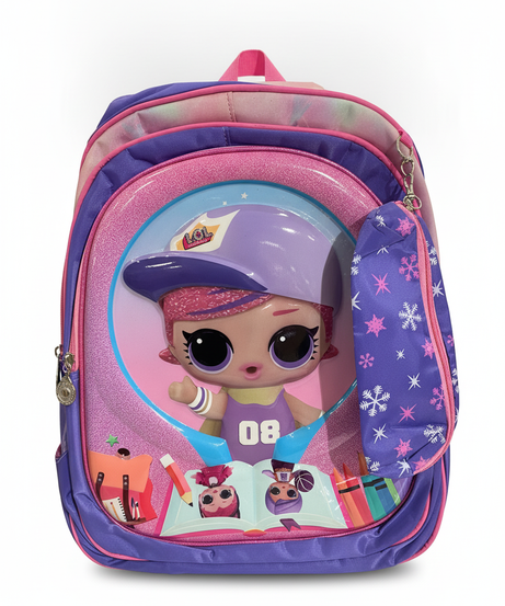 L.O.L. Surprise! Kids' Glitter Backpack with Pencil Case